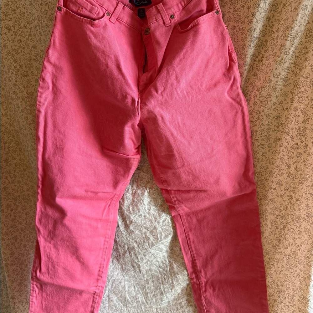 Gloria Vanderbilt Women's Vibrant Pink Straight Leg Jeans